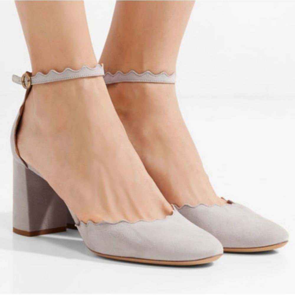 Chloé Suede D'Orsay pumps